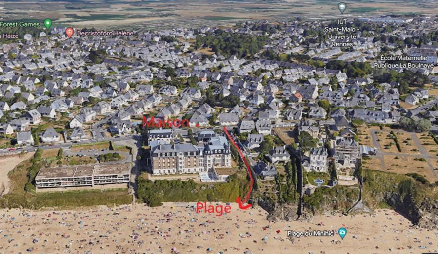 Villa Les Mouettes, Au Bord De La Mer. سان مالو المظهر الخارجي الصورة